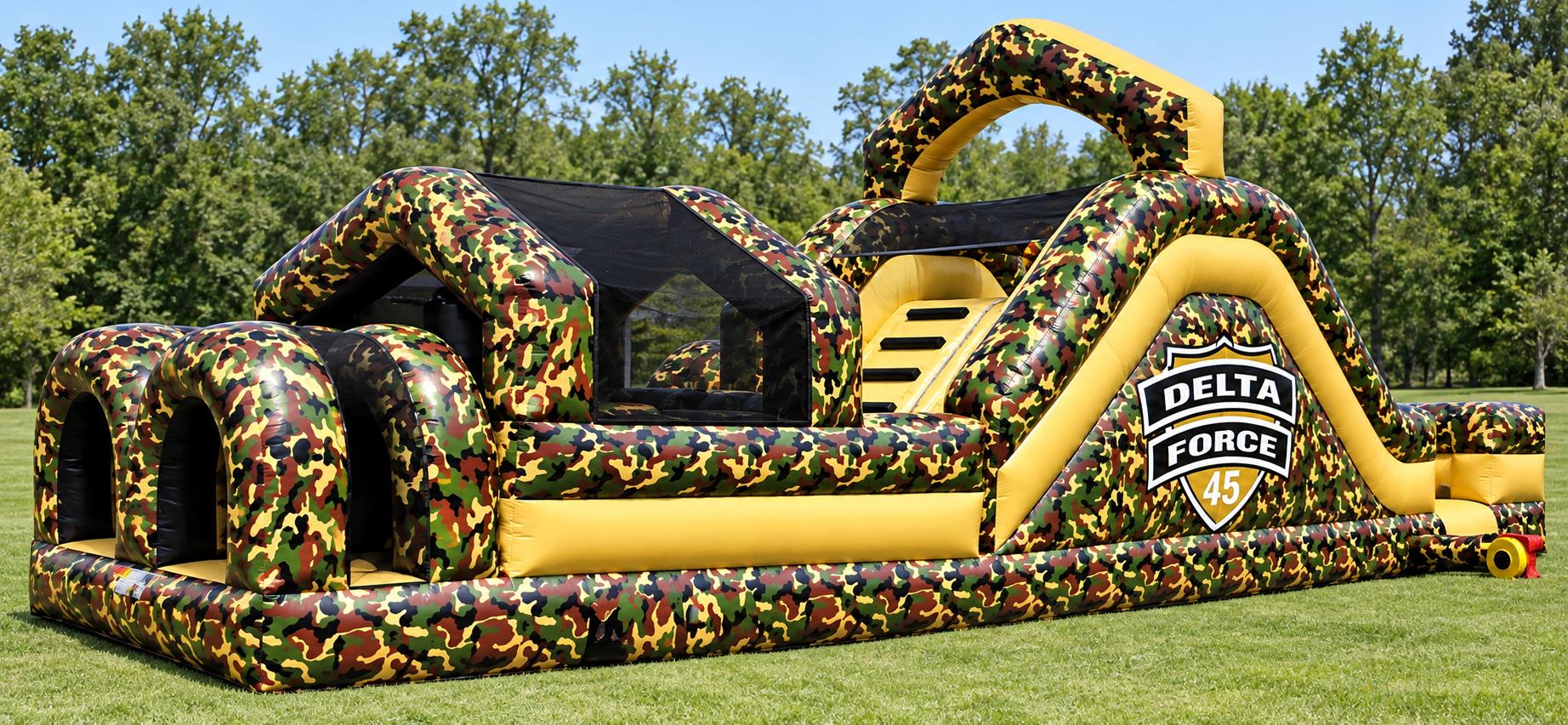 entrance-side view of the Delta Force obstacle course