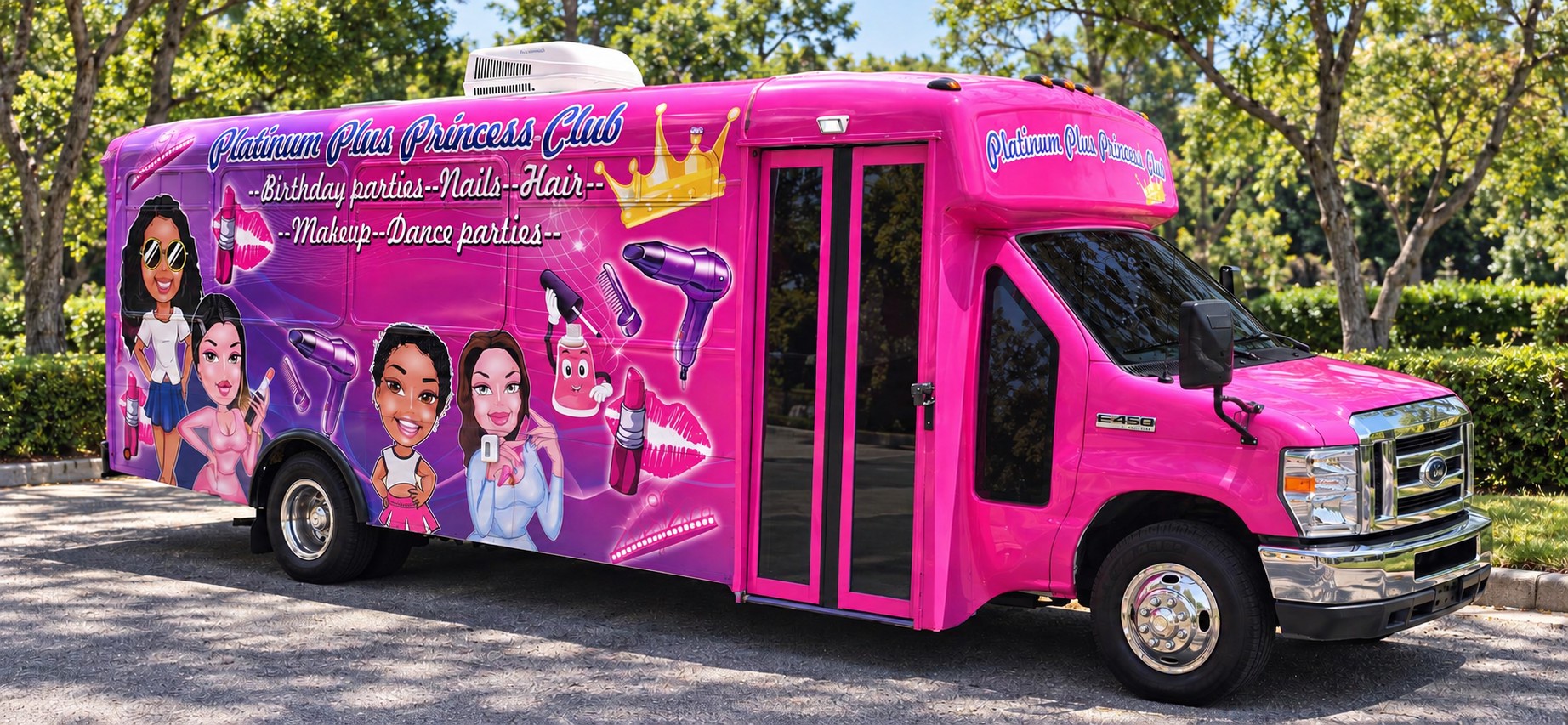 Platinum Plus Glam Party Bus