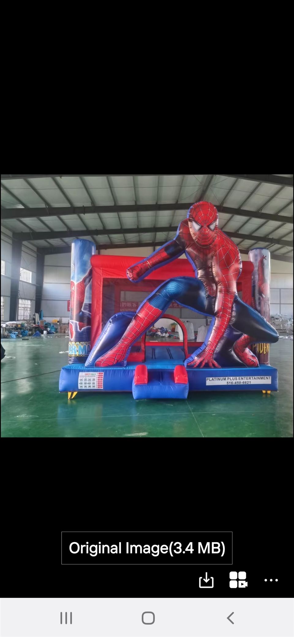 Spider-Man bounce house